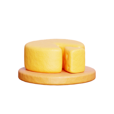 Cubo de queijo  3D Icon