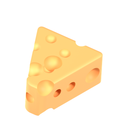 Cubo de queijo  3D Icon