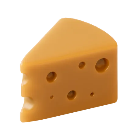 Cubo de queijo  3D Illustration