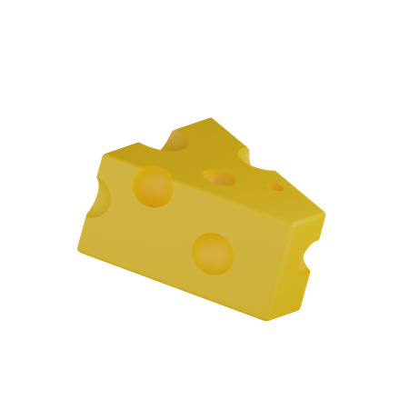 Cubo de queijo  3D Icon