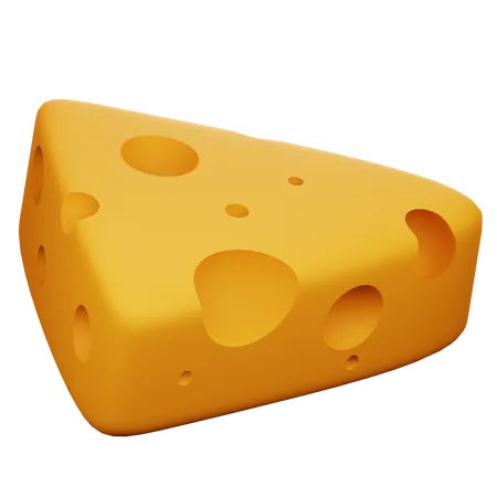 Cubo de queijo  3D Icon