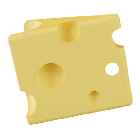 Cubo de queso  3D Icon