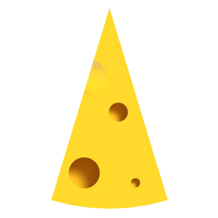 Cubo de queso  3D Illustration