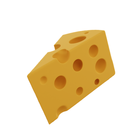Cubo de queso  3D Icon