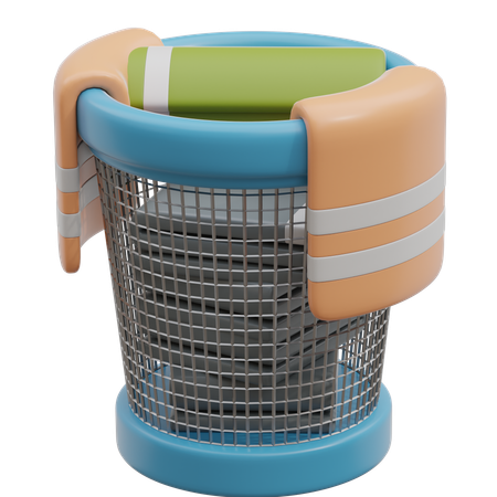 Cubo de ropa  3D Icon
