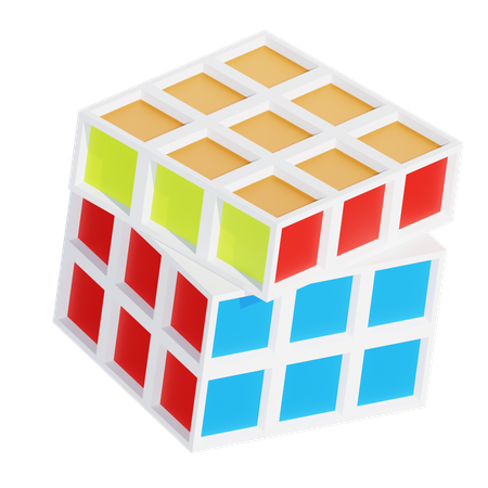 Cubo de rubik  3D Icon