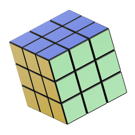 Cubo de rubik  3D Icon