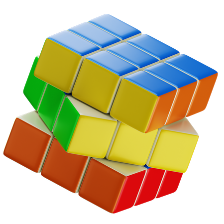 Cubo Rubik  3D Icon