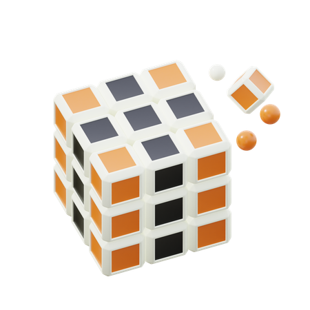 Cubo Rubik  3D Icon