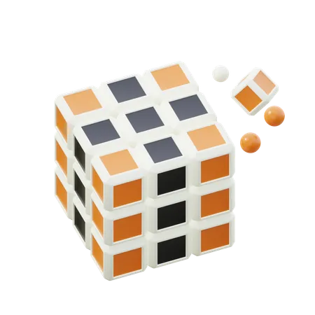 Cubo Rubik  3D Icon