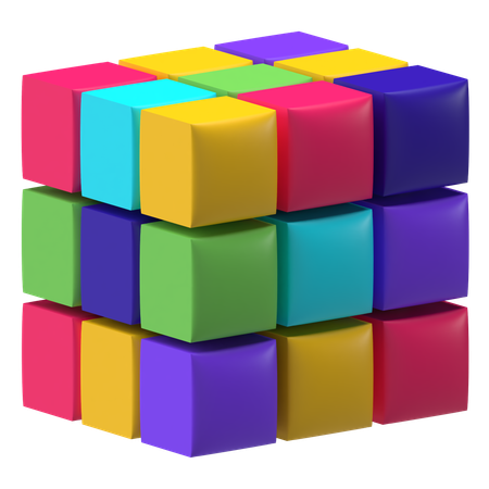 Cubo de rubik  3D Icon