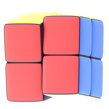 Cubo de rubik  3D Icon