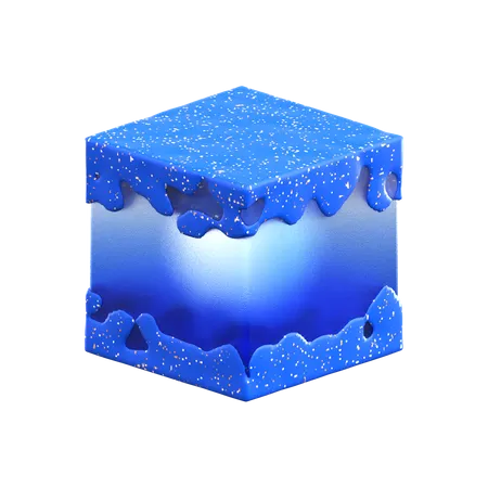 Cubo de cristal  3D Icon