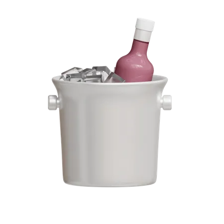 Cubo de vino  3D Icon