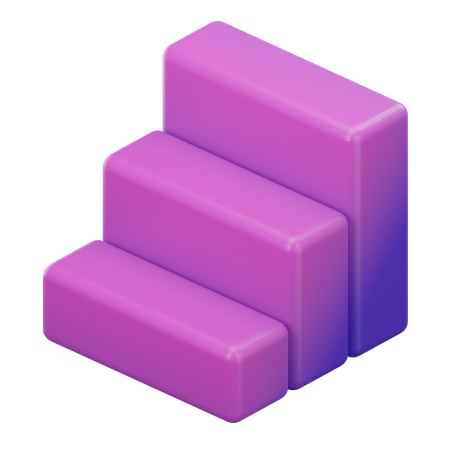 Cubo de escada  3D Icon