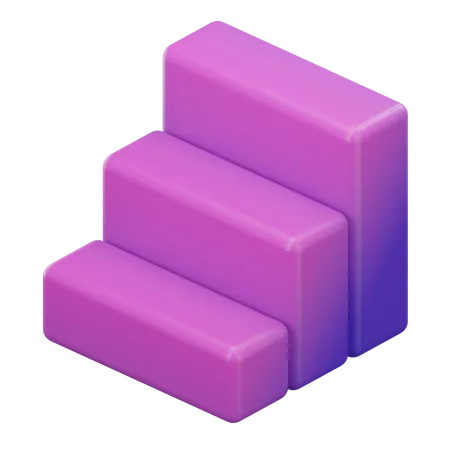 Cubo de escada  3D Icon