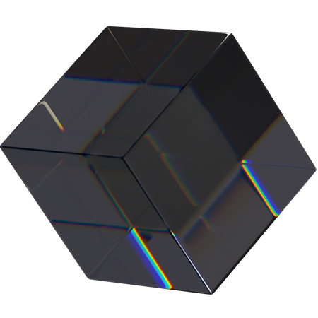Cubo escuro  3D Icon