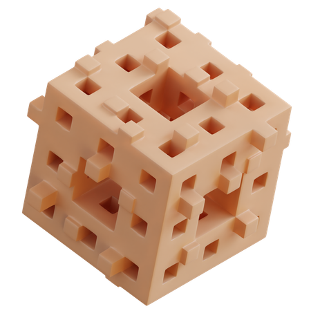 Esponja cubo  3D Icon