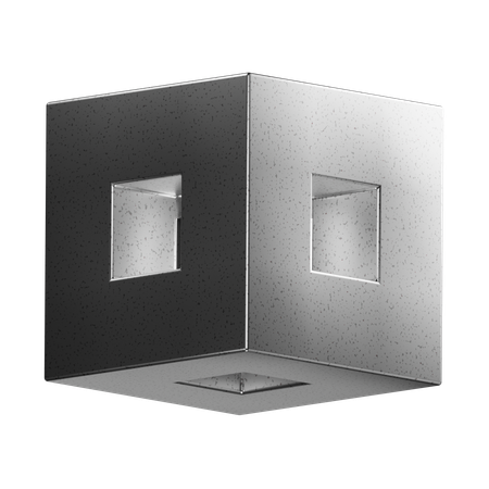 Forma abstracta de cubo  3D Icon