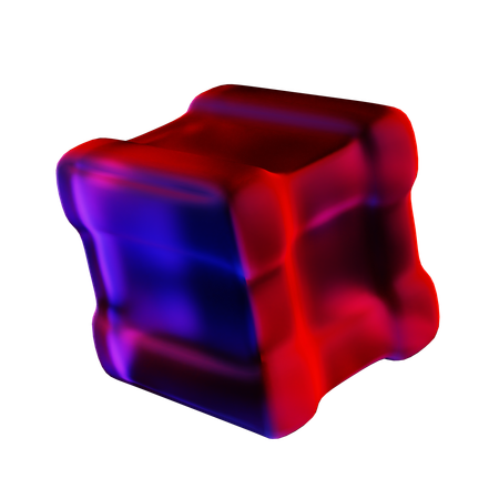 Forma abstracta de cubo  3D Icon