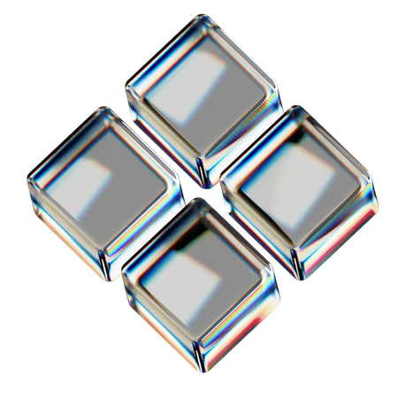 Forma abstracta de cubo  3D Icon