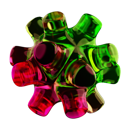 Forma abstracta de cubo  3D Icon