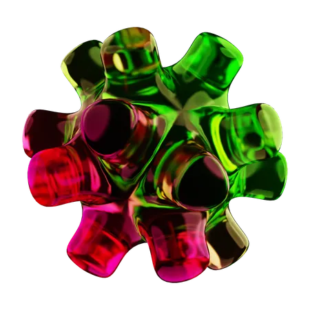 Forma abstracta de cubo  3D Icon