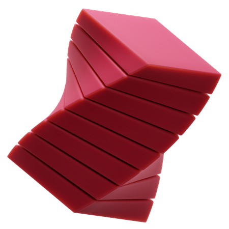 Forma abstracta de cubo  3D Icon