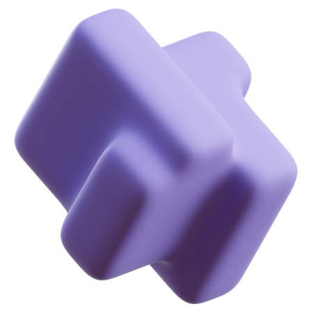 Forma abstracta de cubo  3D Icon