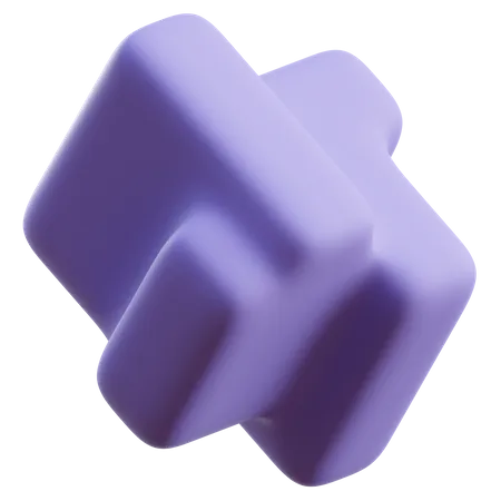 Forma abstracta de cubo  3D Icon