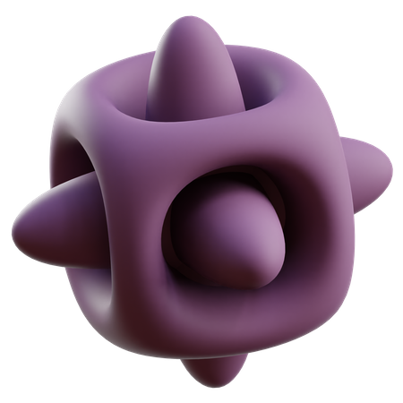 Forma abstracta de cubo  3D Icon