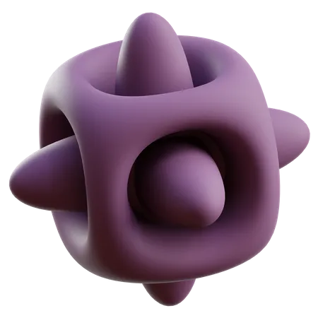 Forma abstracta de cubo  3D Icon