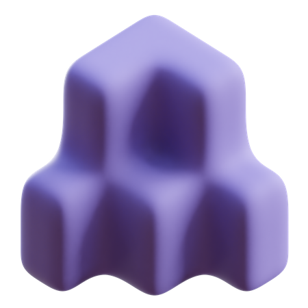 Forma abstracta de cubo  3D Icon