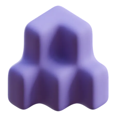 Forma abstracta de cubo  3D Icon