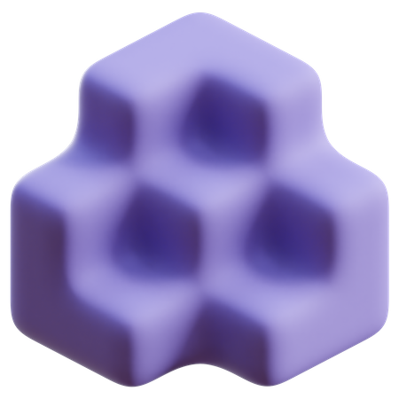 Forma abstracta de cubo  3D Icon