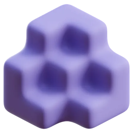 Forma abstracta de cubo  3D Icon