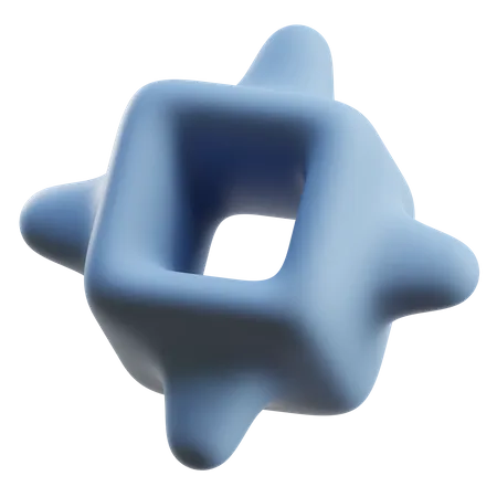 Forma abstracta de cubo  3D Icon