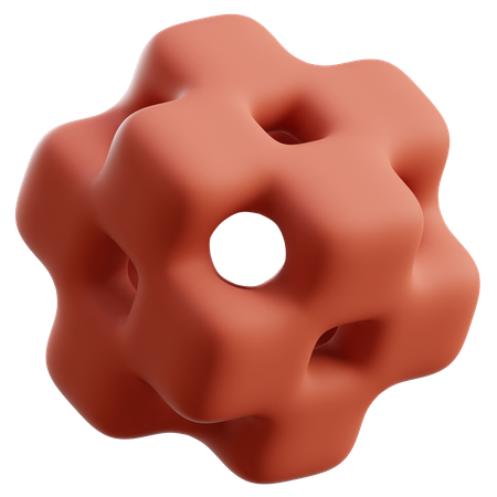 Forma abstracta de cubo  3D Icon