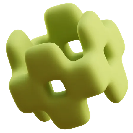 Forma abstracta de cubo  3D Icon