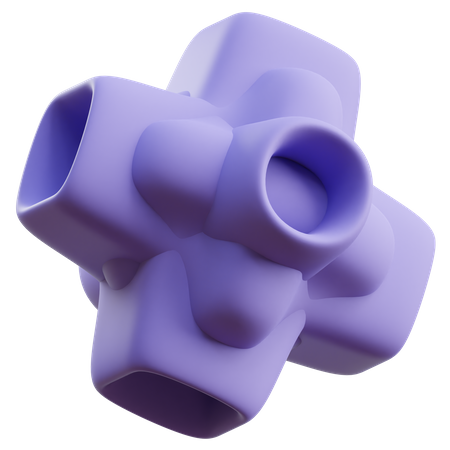 Forma abstracta de cubo  3D Icon