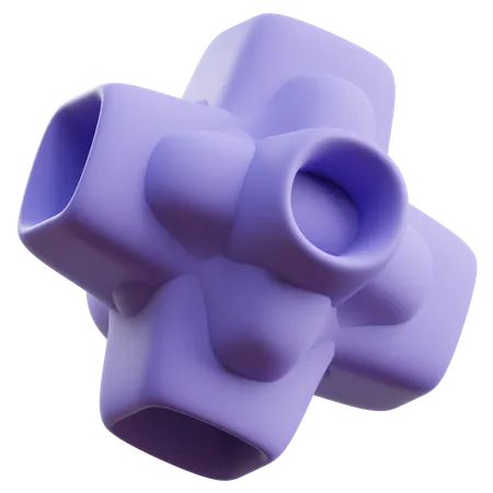 Forma abstracta de cubo  3D Icon