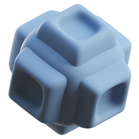 Forma abstracta de cubo  3D Icon