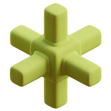 Forma abstracta de cubo  3D Icon