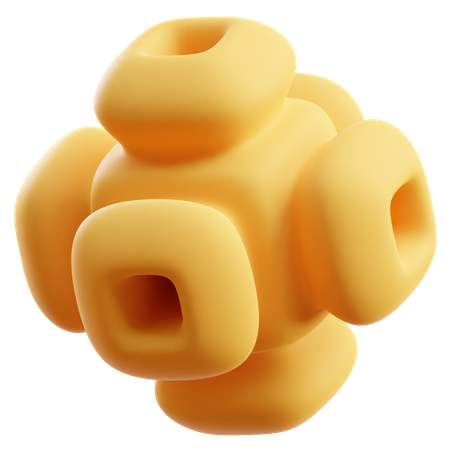 Forma abstracta de cubo  3D Icon