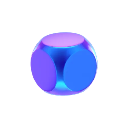 Forma abstracta de cubo  3D Icon