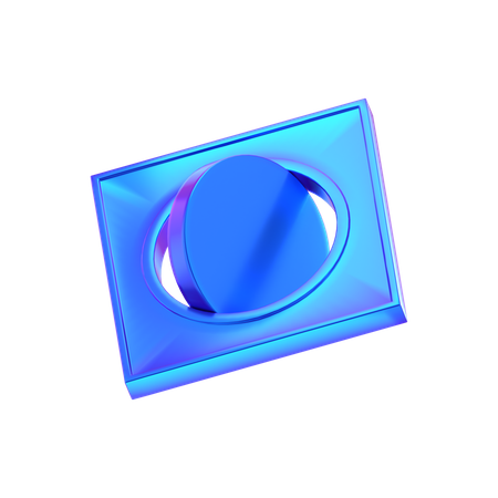 Forma abstracta de cubo  3D Icon