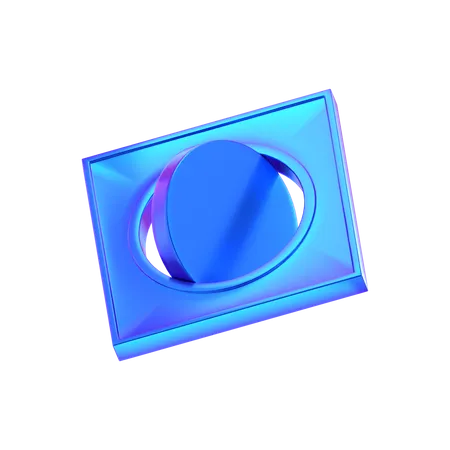 Forma abstracta de cubo  3D Icon