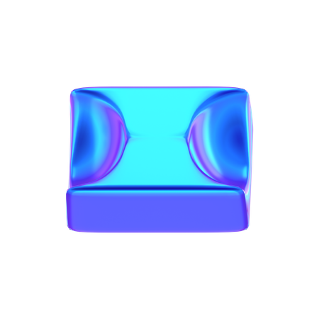 Forma abstracta de cubo  3D Icon