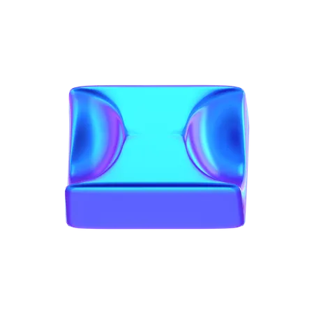 Forma abstracta de cubo  3D Icon