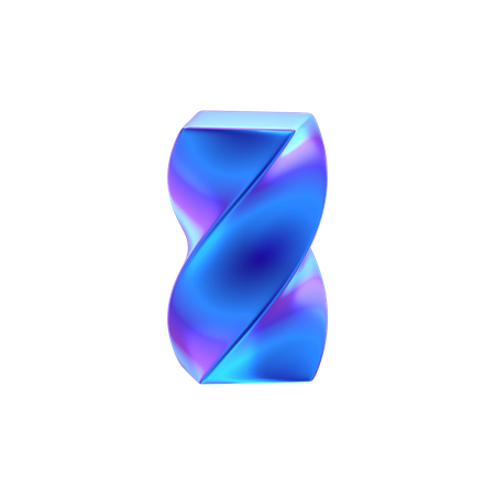 Forma abstracta de cubo  3D Icon